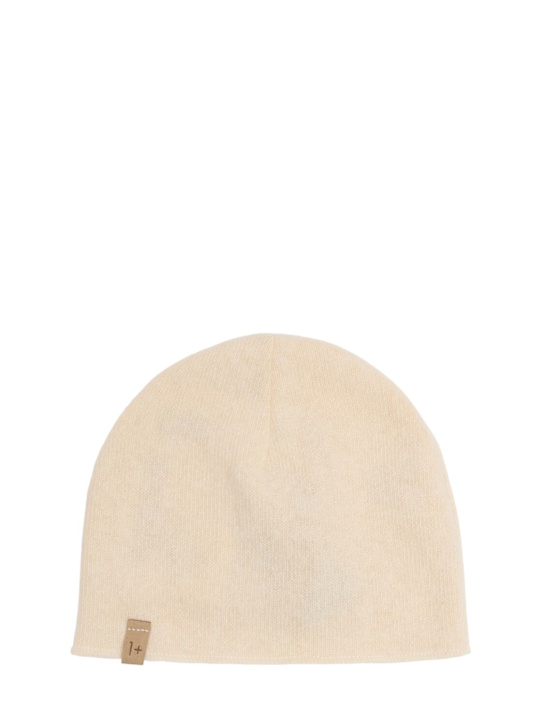 1 + IN THE FAMILY: Cotton blend knit beanie - Beige - kids-boys_0 | Luisa Via Roma