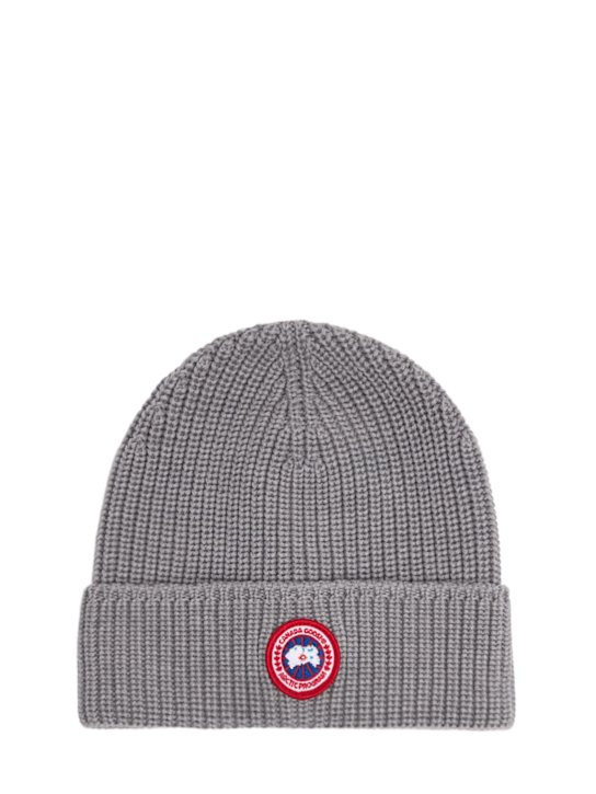 Canada Goose: Arctic Disc Rib Toque wool hat - men_0 | Luisa Via Roma