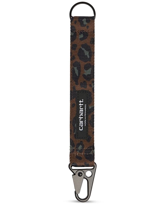 Carhartt WIP: Jude leopard printed webbing keyholder - men_0 | Luisa Via Roma