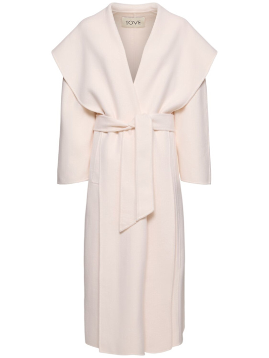 TOVE: Ondine long wool blend coat - women_0 | Luisa Via Roma