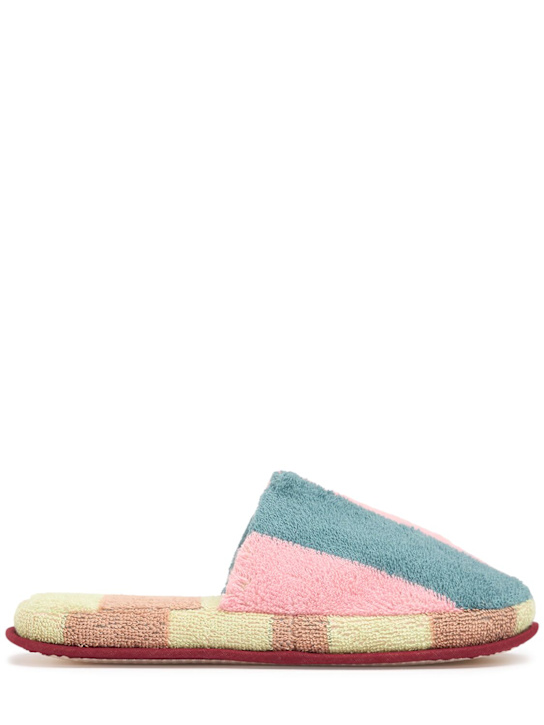 Dusen Dusen: Martine Stripe cotton blend slippers - women_0 | Luisa Via Roma