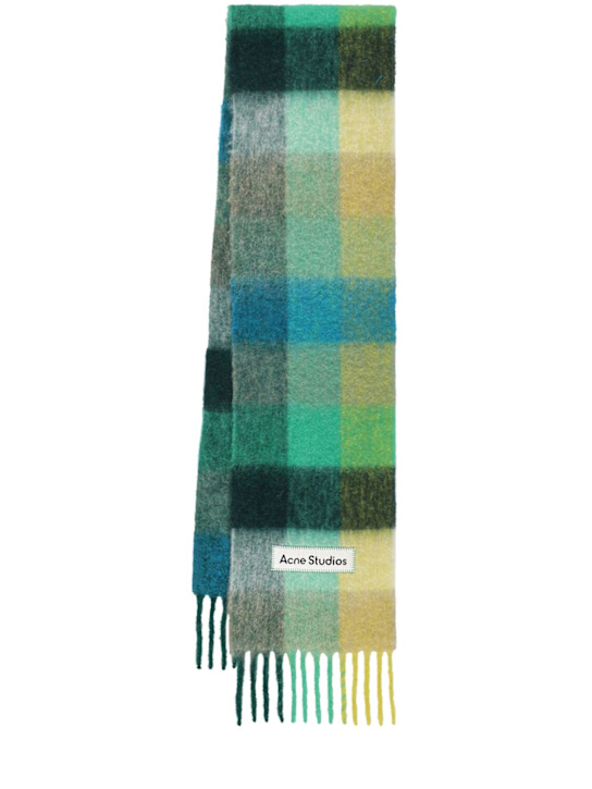 Acne Studios: Alpaca blend logo scarf - men_0 | Luisa Via Roma