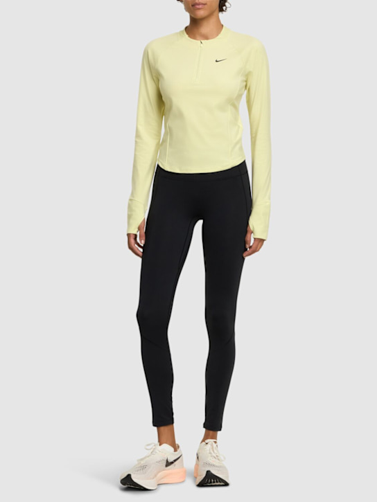Nike: Haut de course à manches longues Dri-FIT - women_1 | Luisa Via Roma