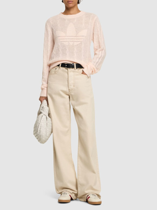 adidas Originals: Trefoil cotton knit sweater - women_1 | Luisa Via Roma