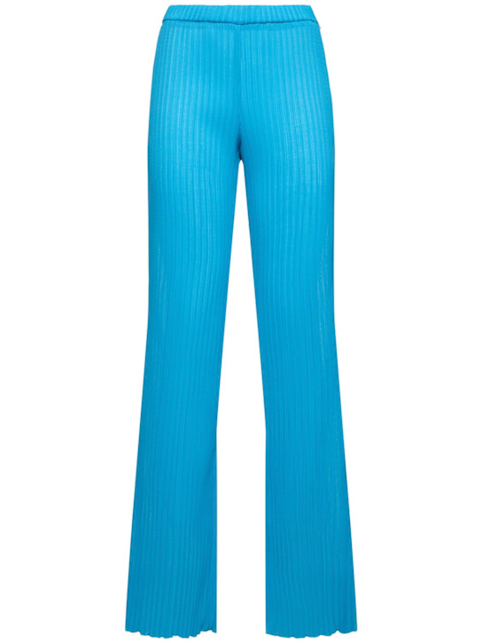 MSGM: Pantaloni vita alta - women_0 | Luisa Via Roma