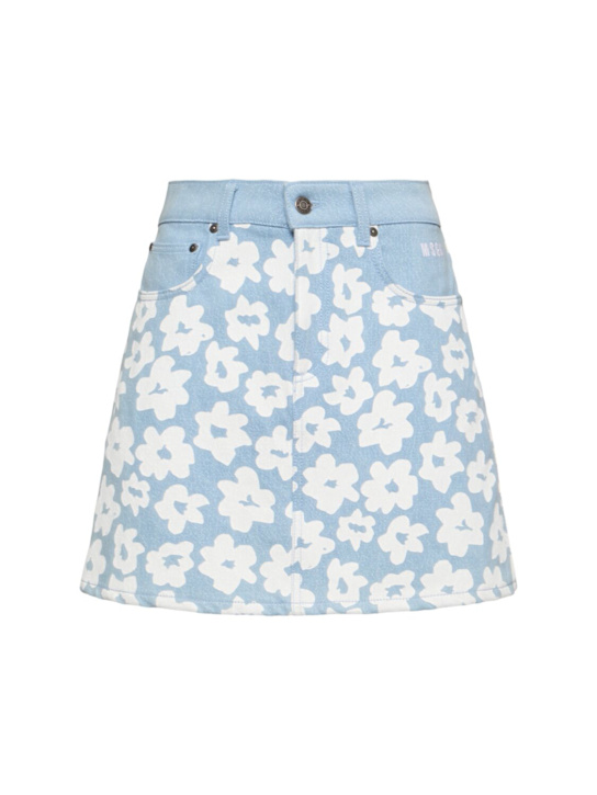 MSGM: Printed mini skirt - women_0 | Luisa Via Roma