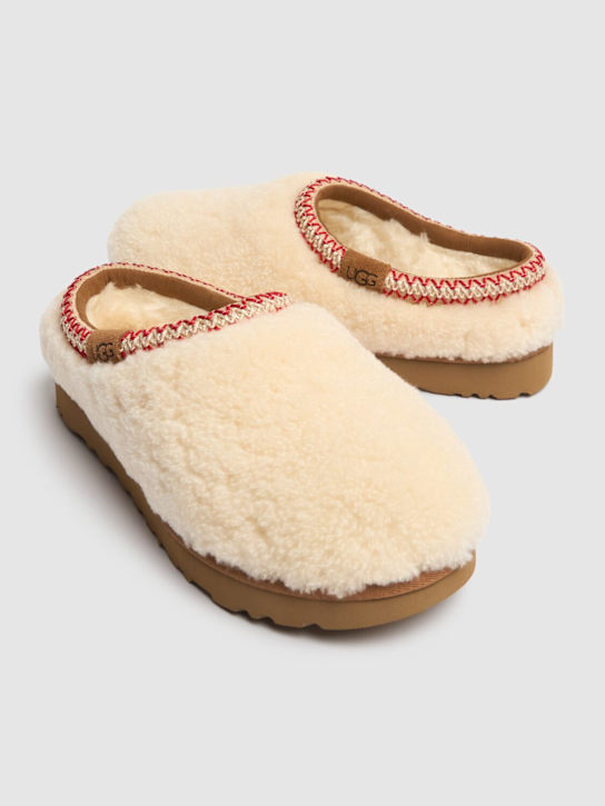 Ugg: 20mm Tasman Maxi Curly loafers - Beige - women_2 | Luisa Via Roma