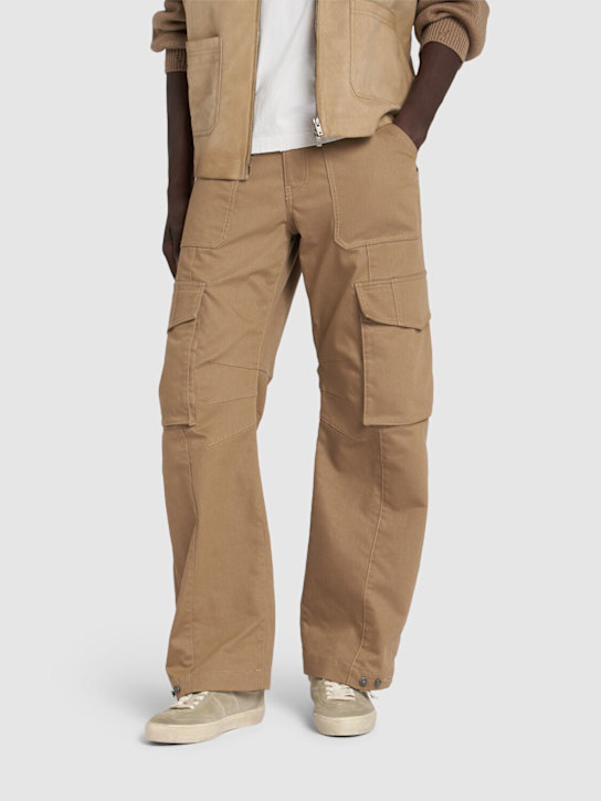 Golden Goose: Soul-star suede sneakers - Taupe/Milk - men_1 | Luisa Via Roma