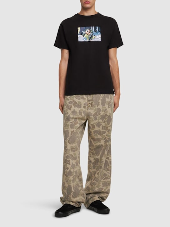 Pleasures: Munchies printed cotton t-shirt - men_1 | Luisa Via Roma