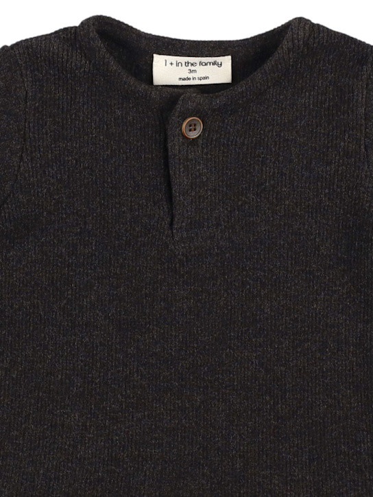 1 + IN THE FAMILY: Cotton blend jersey t-shirt - Dark Grey - kids-boys_1 | Luisa Via Roma