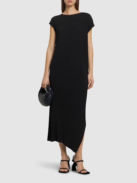 ISSEY MIYAKE: Vigor pleated midi dress - women_1 | Luisa Via Roma