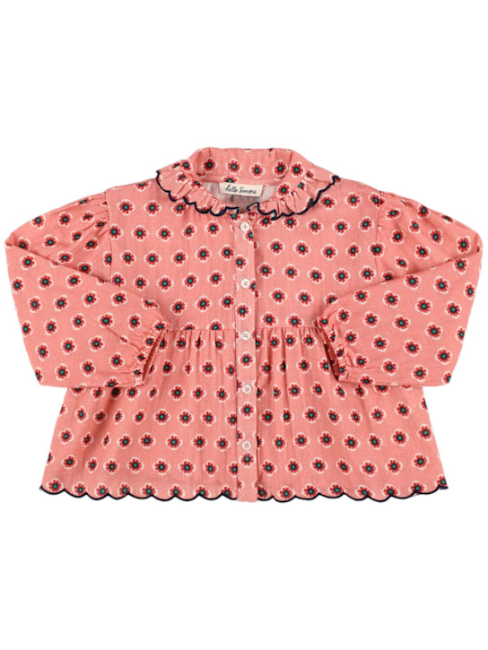Hello Simone: Camicia Melina in cotone stampato - kids-girls_0 | Luisa Via Roma