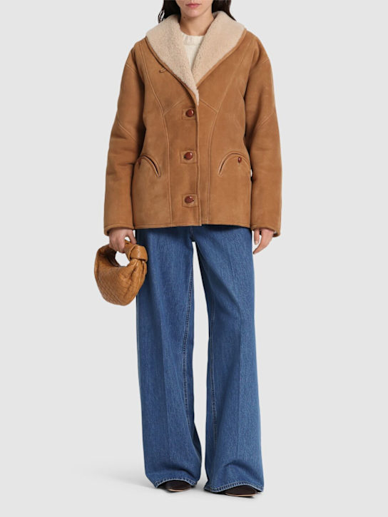 Blazé Milano: Tatoosh short shearling coat - women_1 | Luisa Via Roma