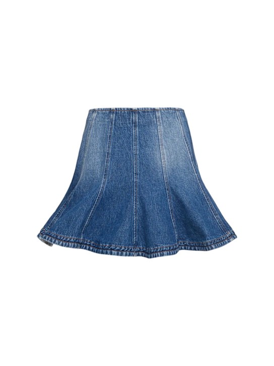 MSGM: Gonna in denim - women_0 | Luisa Via Roma