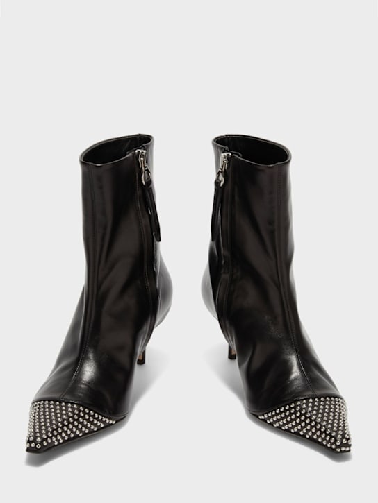 Aeyde: 55mm Roe mini studs nappa leather boots - Black - women_3 | Luisa Via Roma