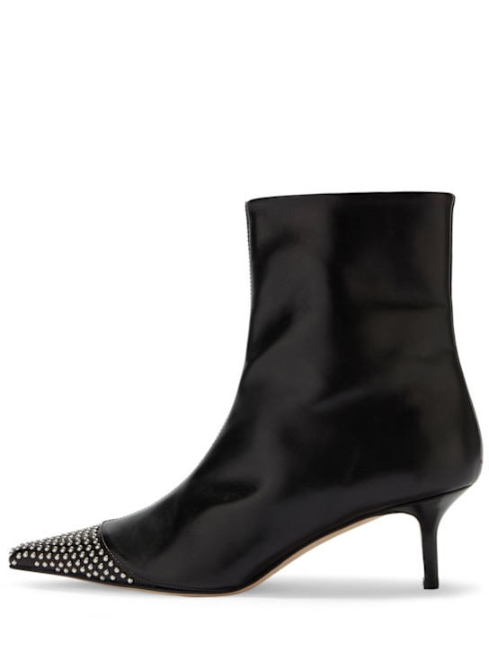 Aeyde: 55mm Roe mini studs nappa leather boots - Black - women_0 | Luisa Via Roma