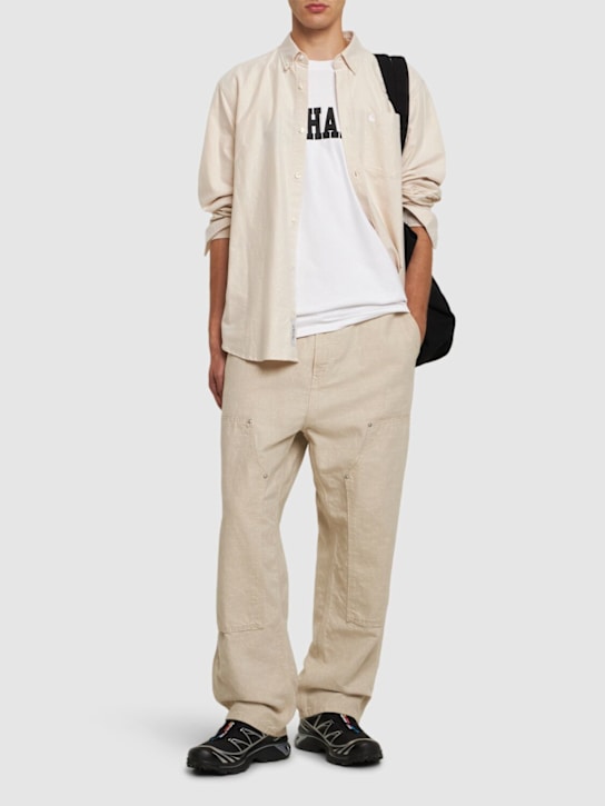Carhartt WIP: Walter double-knee pants - men_1 | Luisa Via Roma