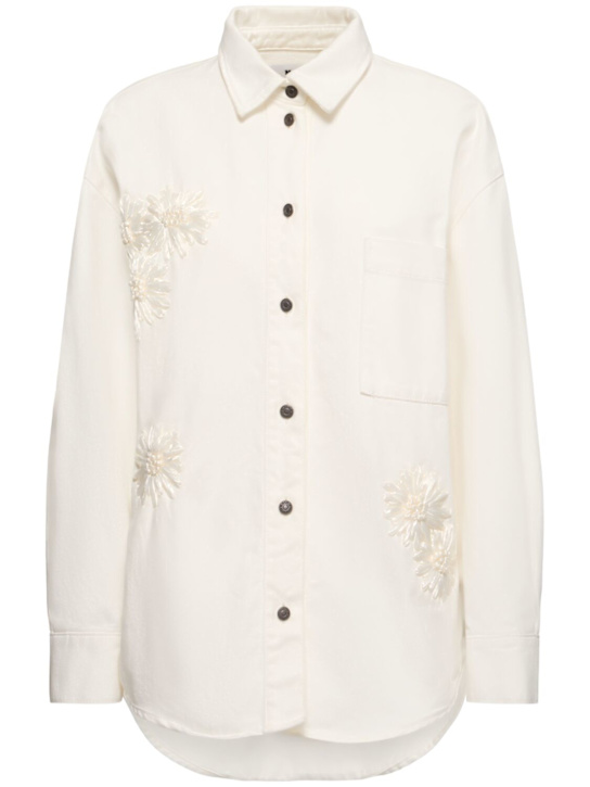 Embroidered denim shirt - Thumbnail 1