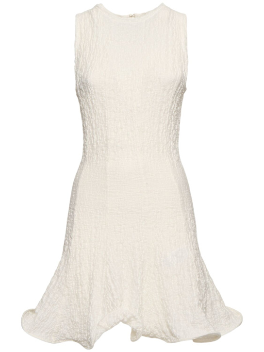 MSGM: Crinkled sleeveless mini dress - women_0 | Luisa Via Roma