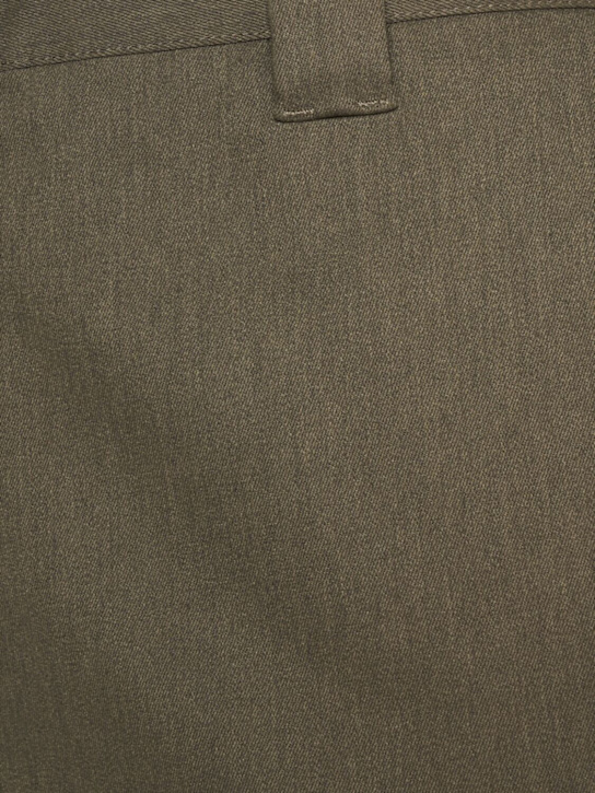 Golden Goose: Skate comfort cotton chino pants - Military Green - men_4 | Luisa Via Roma