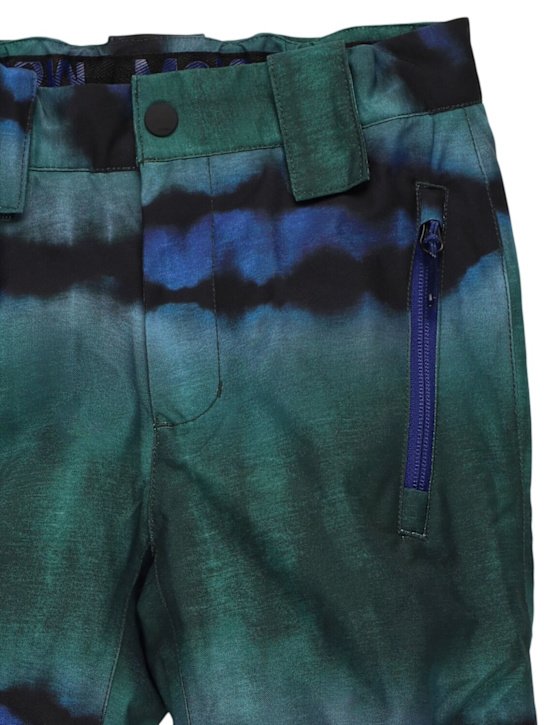 Molo: リサイクルポリエステルブレンドスキーパンツ - ブルー/グリーン - kids-girls_1 | Luisa Via Roma