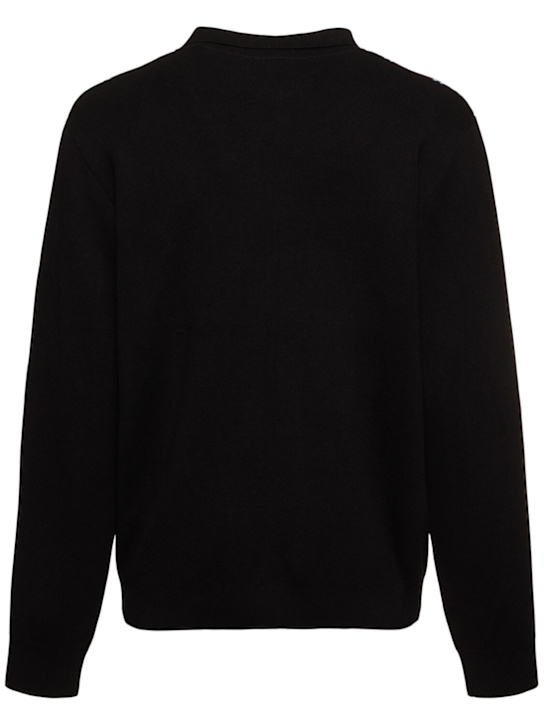 Carhartt WIP: Arlo cotton blend polo - Black/Stripe - men_4 | Luisa Via Roma