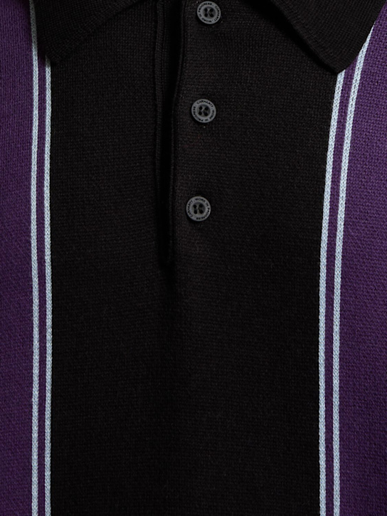 Carhartt WIP: Arlo cotton blend polo - Black/Stripe - men_3 | Luisa Via Roma