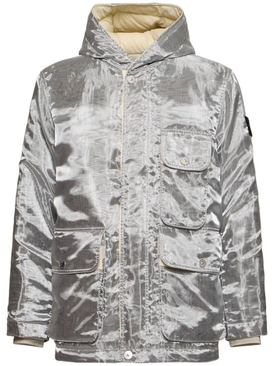Stone Island: Doudoune Metal Mesh PVD - men_0 | Luisa Via Roma