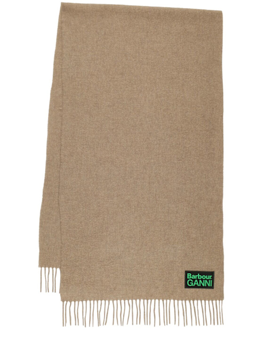 BARBOUR: Sciarpa Barbour x Ganni in lana - women_0 | Luisa Via Roma