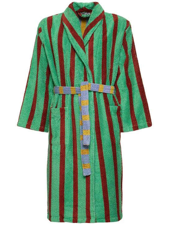 Dusen Dusen: Nicolas Stripe cotton bathrobe - men_0 | Luisa Via Roma