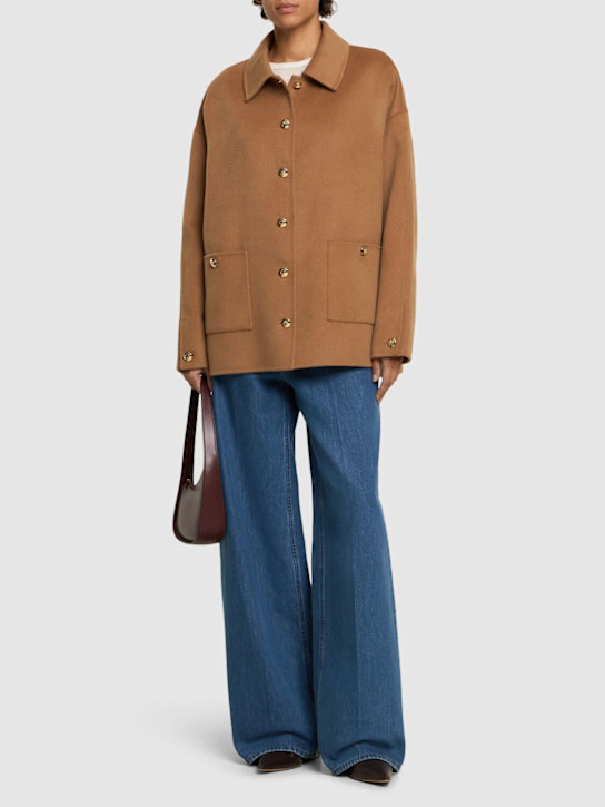 ANINE BING: Luca cashmere blend short coat - women_1 | Luisa Via Roma