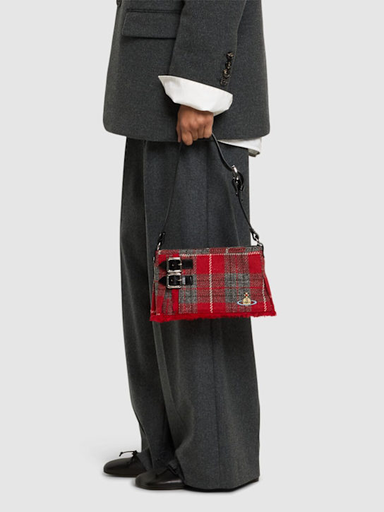 Vivienne Westwood: Heather Harris tweed tartan shoulder bag - women_1 | Luisa Via Roma