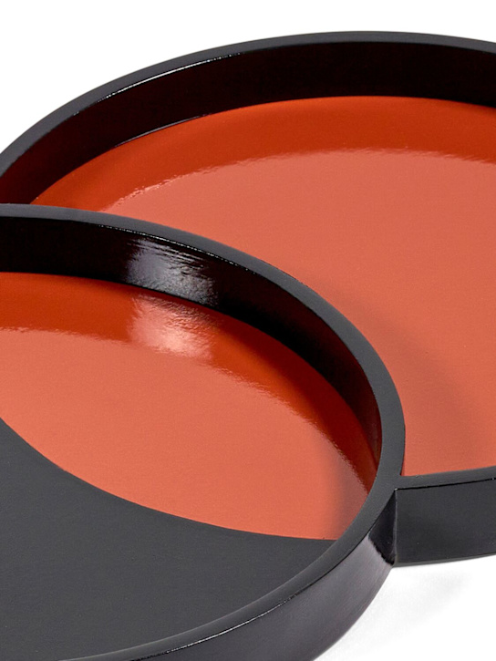 Serax: YO-YO tray - Black/Red - ecraft_1 | Luisa Via Roma