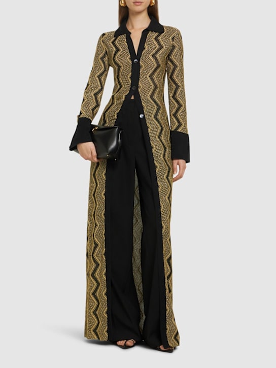 Missoni: Lurex knit long cardigan - women_1 | Luisa Via Roma