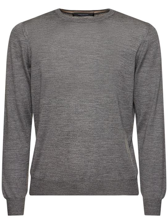 Tagliatore: Budd wool & silk knit sweater - men_0 | Luisa Via Roma