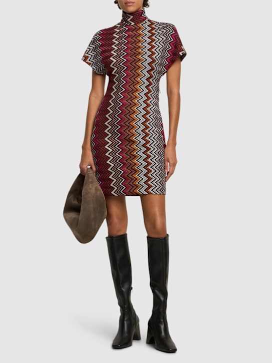 Missoni: Wool blend knit short dress - women_1 | Luisa Via Roma