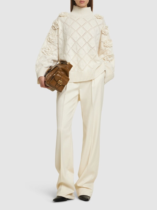 Elie Saab: Wool & cashmere turtleneck sweater - women_1 | Luisa Via Roma