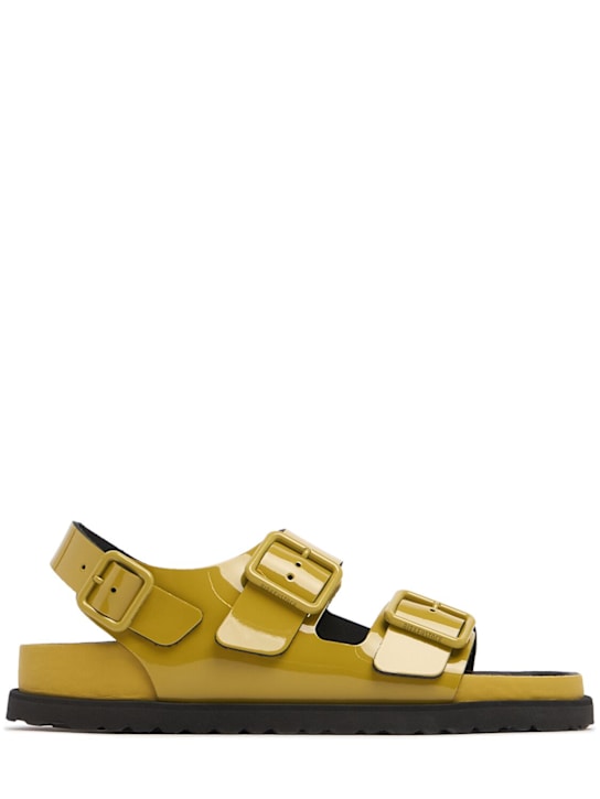 BIRKENSTOCK 1774: 5mm Milano shiny patent leather sandals - women_0 | Luisa Via Roma