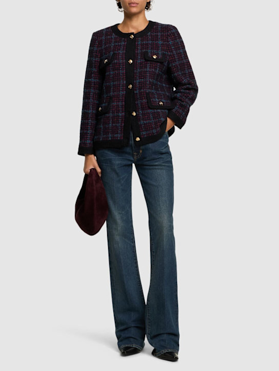 ANINE BING: Lydia tweed jacket - women_1 | Luisa Via Roma