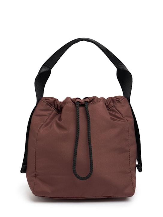 GANNI: Recycled tech top handle bag - women_0 | Luisa Via Roma