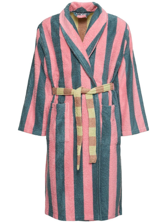 Dusen Dusen: Martine Stripe cotton bathrobe - men_0 | Luisa Via Roma