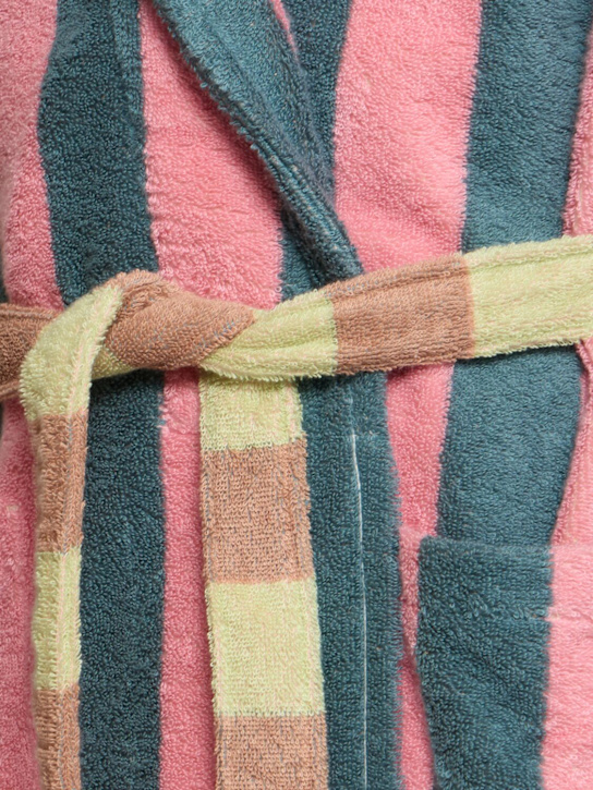 Dusen Dusen: Martine Stripe cotton bathrobe - men_3 | Luisa Via Roma