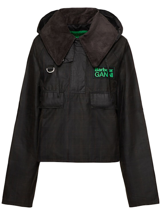 BARBOUR: Giacca corta cerata Barbour x Ganni - women_0 | Luisa Via Roma