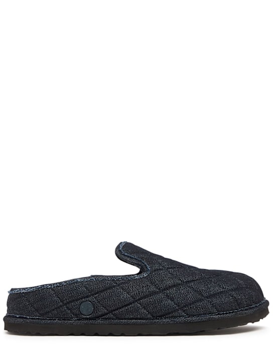 BIRKENSTOCK 1774: Eliscu stonewashed denim mules - women_0 | Luisa Via Roma