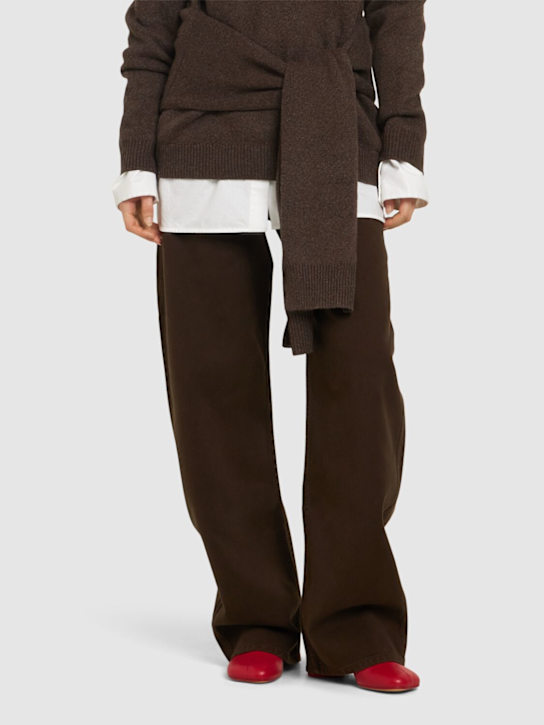 MM6 Maison Margiela: 70mm Leather ankle boots - women_1 | Luisa Via Roma