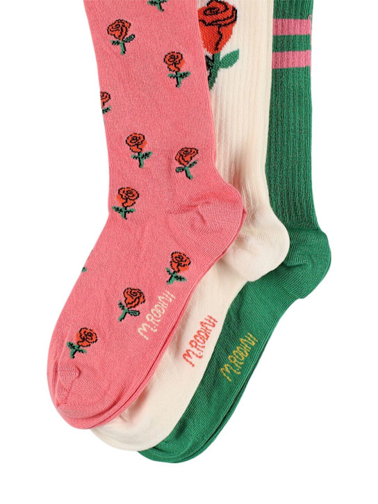 Mini Rodini: Pack of 3 cotton socks - Multicolor - kids-boys_2 | Luisa Via Roma