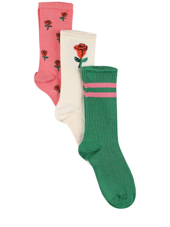 Mini Rodini: Pack of 3 cotton socks - Multicolor - kids-boys_0 | Luisa Via Roma