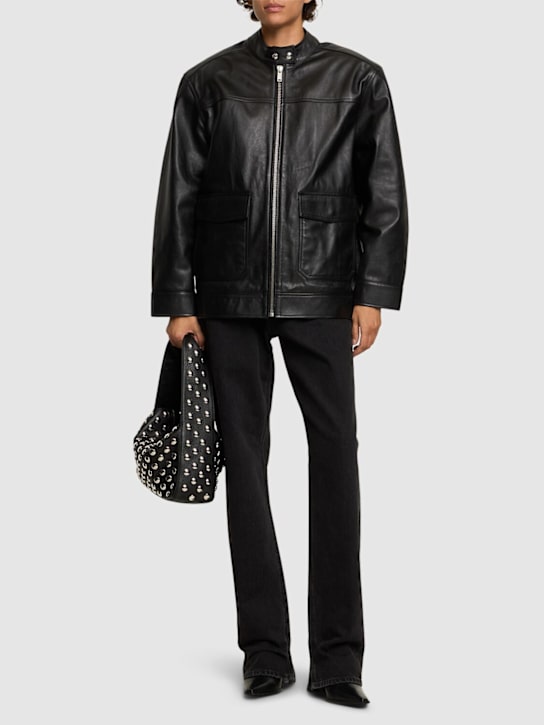 Henry leather jacket - Thumbnail 2