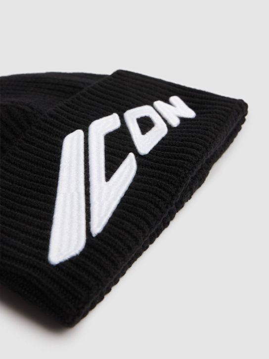 Dsquared2: Wool & cotton knit beanie - kids-boys_1 | Luisa Via Roma