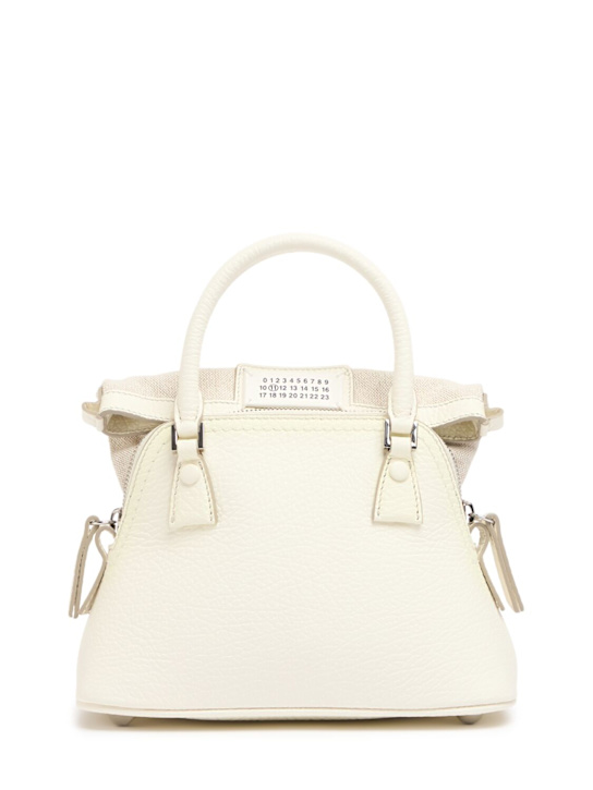 Maison Margiela: 5AC Micro grained leather top handle bag - women_0 | Luisa Via Roma